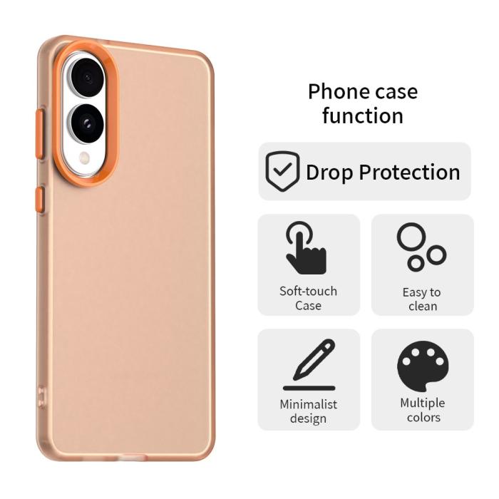 Bild 2,  Samsung Galaxy S25 Edge Skal Slim Matt Orange