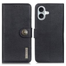 KHAZNEH KHAZNEH iPhone 16 Plus Fodral L&auml;der Svart