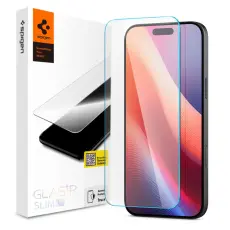 Spigen Spigen iPhone 16 / 15 Sk&auml;rmskydd Slim Glas.tR H&auml;rdat Glas