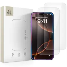 Tech-Protect Tech-Protect iPhone 17 Pro/17/16 Pro 2-PACK Sk&auml;rmskydd H&auml;rdat Glas Transparent