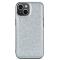 DG.MING DG.MING iPhone 15 Skal Läder Glitter Silver