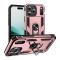  iPhone 17 Pro Skal Shockproof Hybrid Ring Roséguld
