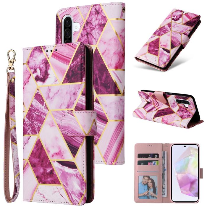 Bild 6,  Samsung Galaxy A17 / A26 Fodral Läder Marmor Lila
