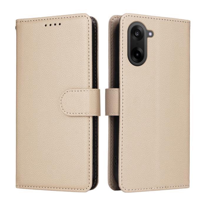 Bild 2,  OnePlus Nord CE5 Plånboksfodral Läder Beige