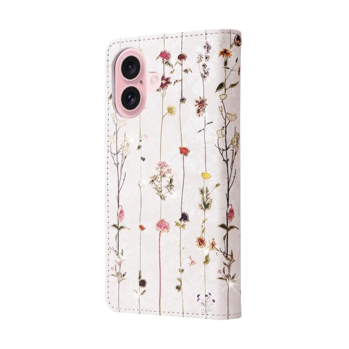 Bild 6,  iPhone 17 Fodral RFID Läder Små Blommor