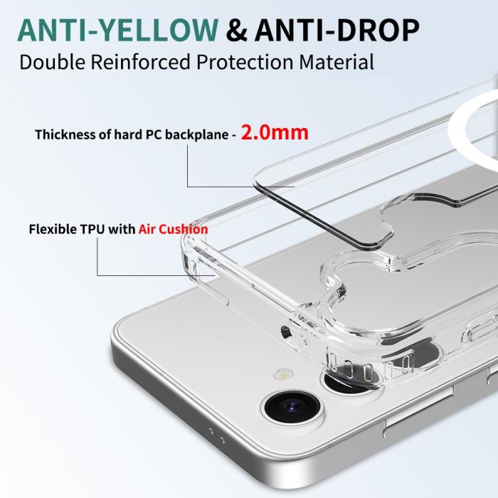 Bild 6,  Samsung Galaxy S26 Skal MagSafe Hybrid Transparent
