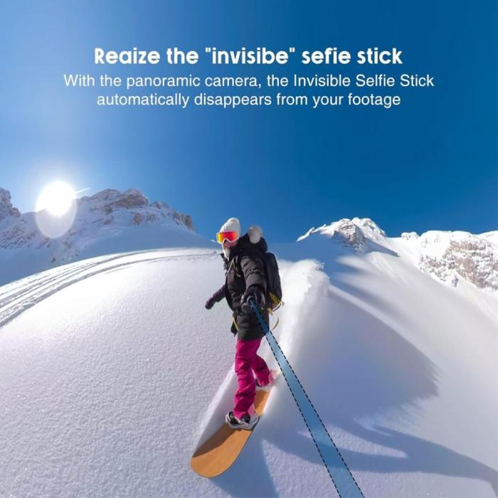 Bild 4,  Selfiestick För Actionkamera 3 m Svart