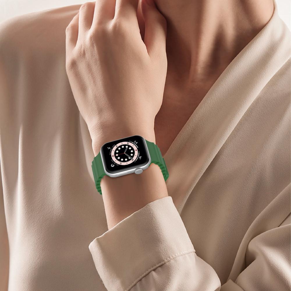 ColorPop Apple Watch 42/41/40/38 mm Armband Ocean Wave Army Green