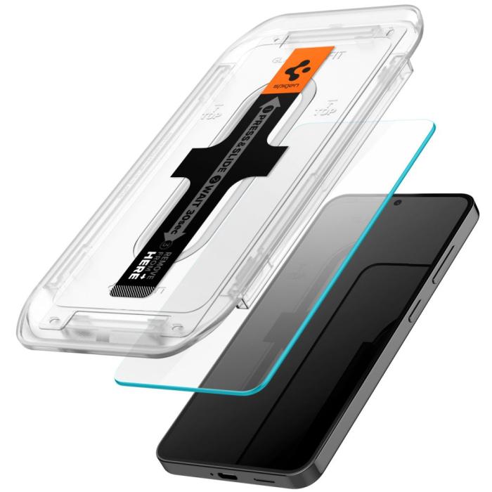 Bild 2, Spigen Spigen Galaxy S25 / S24 2-PACK GLAS.tR 