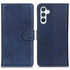  Samsung Galaxy S24 Fodral Solid L&auml;der Bl&aring;
