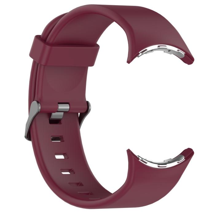 Bild 2,  Google Pixel Watch 4 / 3 45 mm Armband Silikon Vinröd
