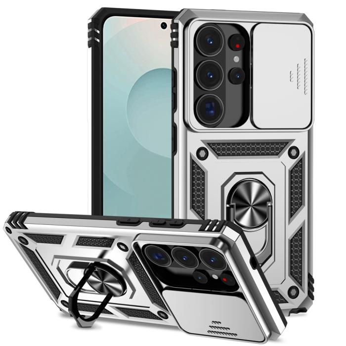 Bild 2,  Samsung Galaxy S26 Ultra Skal CamShield Ring Hybrid Silver