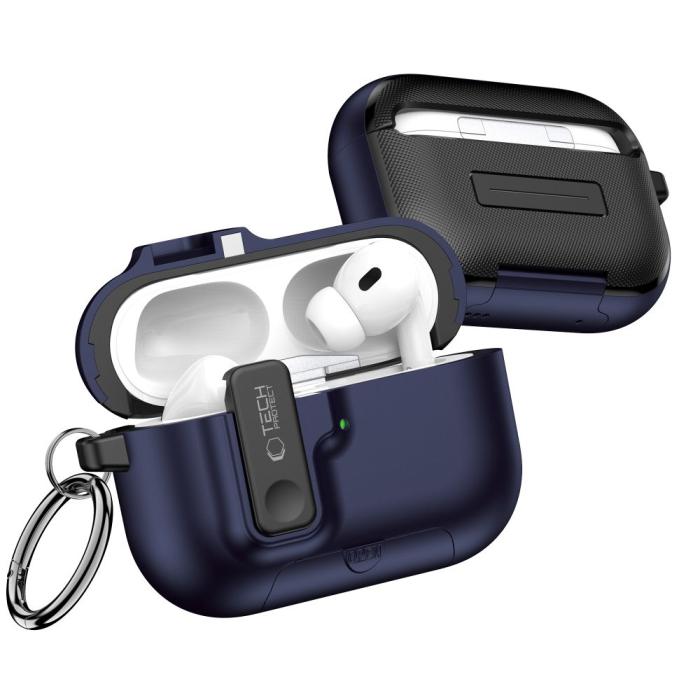 Bild 3, Tech-Protect Tech-Protect AirPods Pro 3 Skal Slim Hook Navy Blue