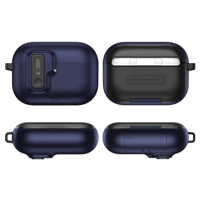 Bild 5, Tech-Protect Tech-Protect AirPods Pro 3 Skal Slim Hook Navy Blue