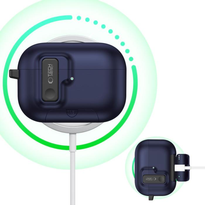 Bild 6, Tech-Protect Tech-Protect AirPods Pro 3 Skal Slim Hook Navy Blue