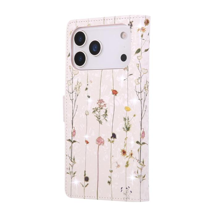Bild 6,  iPhone 17 Pro Max Fodral RFID Läder Små Blommor