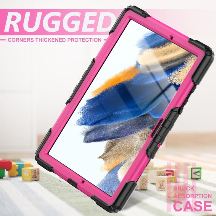 Bild 4,  Galaxy Tab A8 10.5 Skal Shockproof Hybrid Kickstand Strap