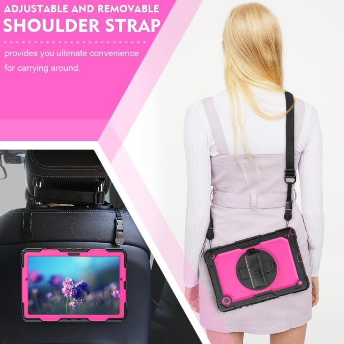 Bild 6,  Galaxy Tab A8 10.5 Skal Shockproof Hybrid Kickstand Strap
