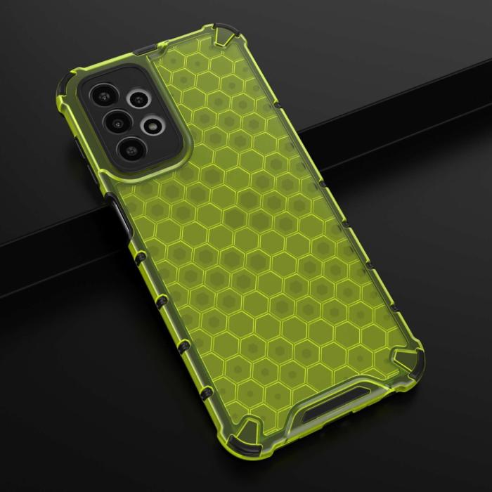 Bild 3,  Samsung Galaxy A23 5G Skal Honeycomb Shockproof Grön