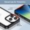  iPhone 14 Pro Max Skal Akryl/TPU Transparent/Svart