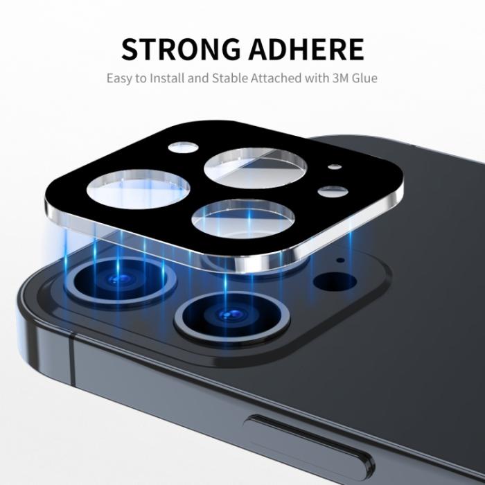 Bild 3, ENKAY ENKAY iPhone 15 Pro / 15 Pro Max 2-PACK Linsskydd Härdat Glas