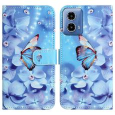  Motorola Moto G35 5G Fodral Med Tryck Fj&auml;ril / Blommor