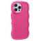  iPhone 16 Pro Mobilskal Wavy Rosa