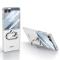 GKK GKK Galazy Z Flip 7 Skal Kickstand Hybrid Silver