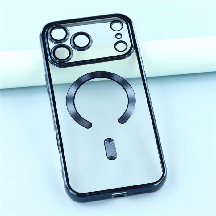 Bild 6,  iPhone 17 Pro Max Skal MagSafe Electroplated TPU Blå
