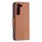  Samsung Galaxy S22 Fodral Litchi Shark Brun