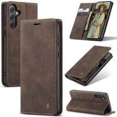 CASEME CASEME Galaxy A56 5G/A36 5G Fodral Retro L&auml;der M&ouml;rk Brun