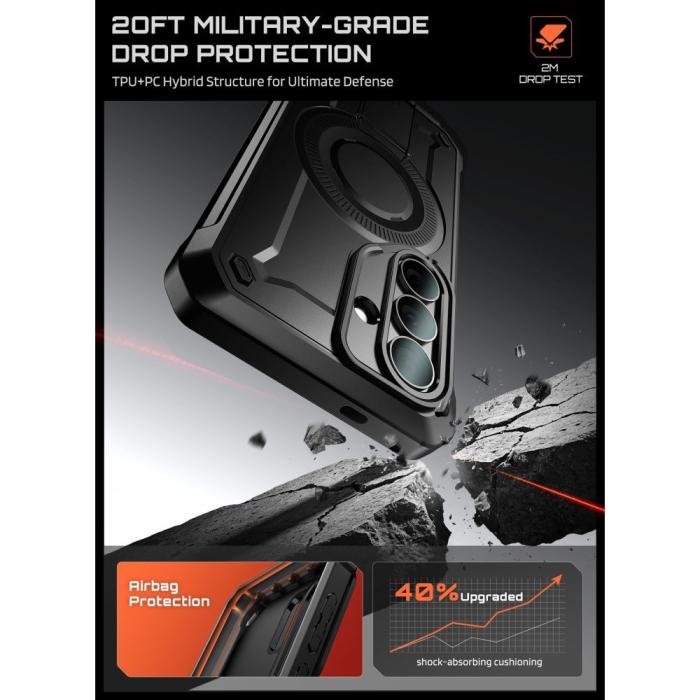 Bild 3, Supcase Supcase Galaxy S26 Skal 2-SET MagSafe Unicorn Beetle Pro Svart