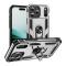  iPhone 17 Pro Skal Shockproof Hybrid Ring Silver