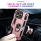  iPhone 17 Pro Skal Shockproof Hybrid Ring Roséguld