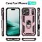  iPhone 17 Pro Skal Shockproof Hybrid Ring Roséguld
