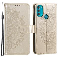  Motorola Moto G71 Fodral Mandala L&auml;der Guld