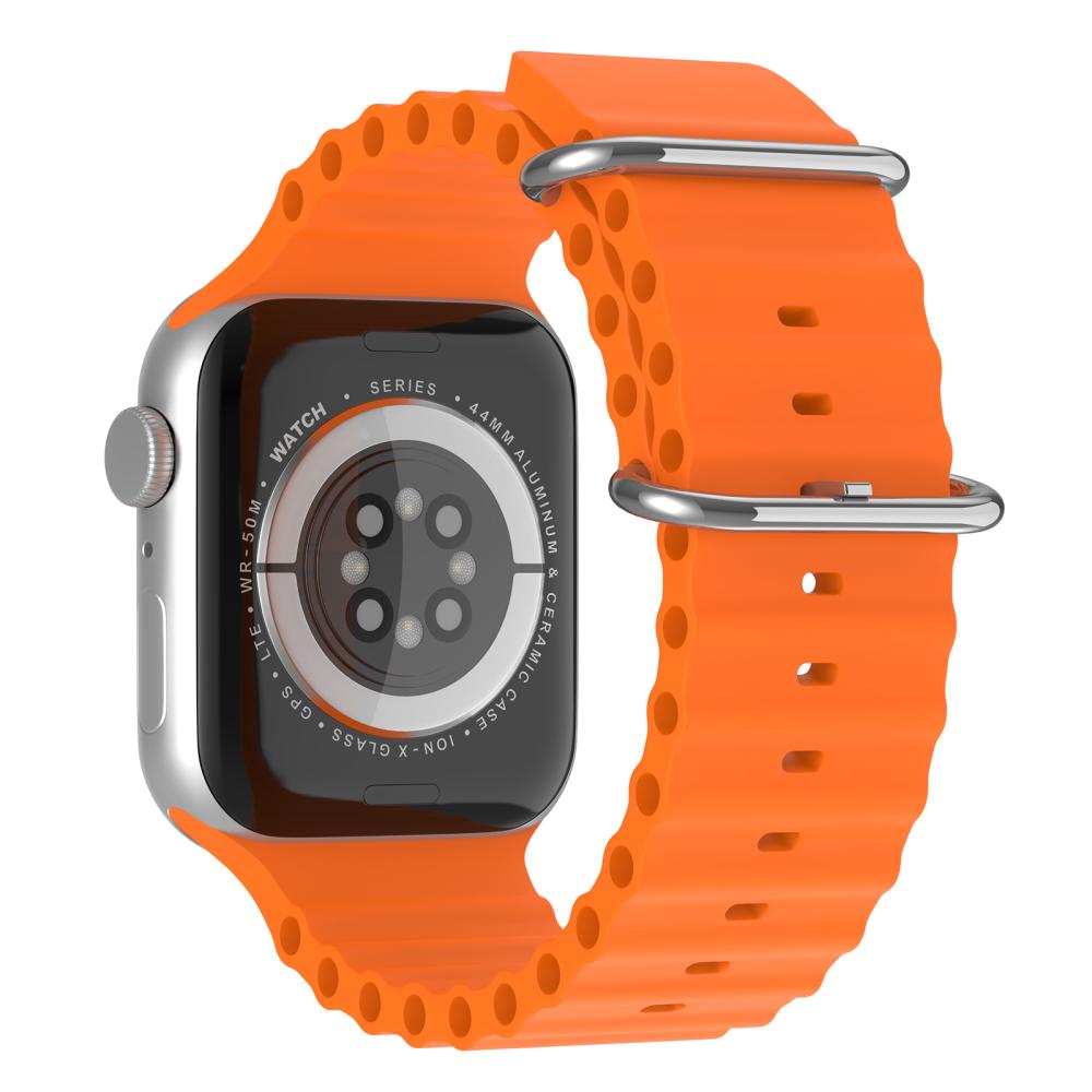 ColorPop Apple Watch 42/41/40/38 mm Armband Ocean Wave Orange
