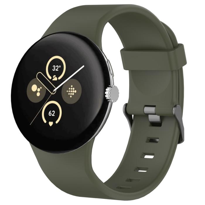 Bild 4,  Google Pixel Watch 4 / 3 45 mm Armband Silikon Grön