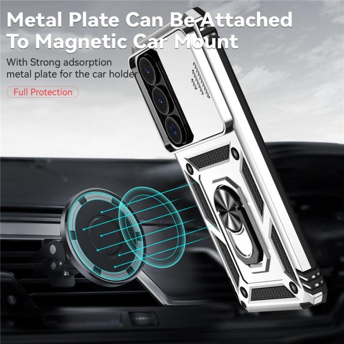 Bild 5,  Samsung Galaxy S26 Ultra Skal CamShield Ring Hybrid Silver