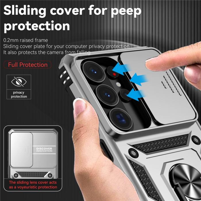Bild 6,  Samsung Galaxy S26 Ultra Skal CamShield Ring Hybrid Silver