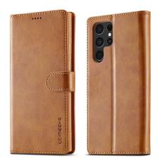 LC.IMEEKE LC.IMEEKE Samsung Galaxy S26 Ultra Fodral L&auml;der Brun