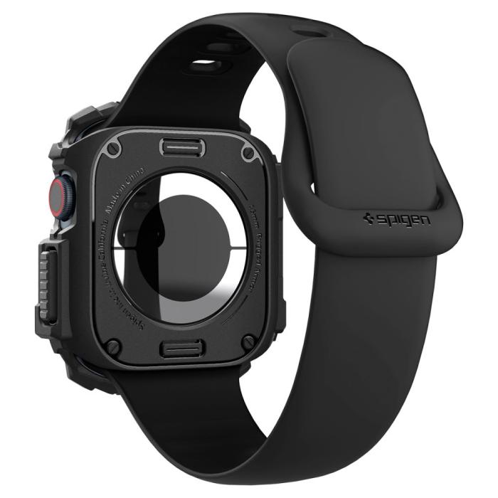 Bild 3, Spigen Spigen Apple Watch 11/10 46 mm Skal Rugged Armor Matt Svart