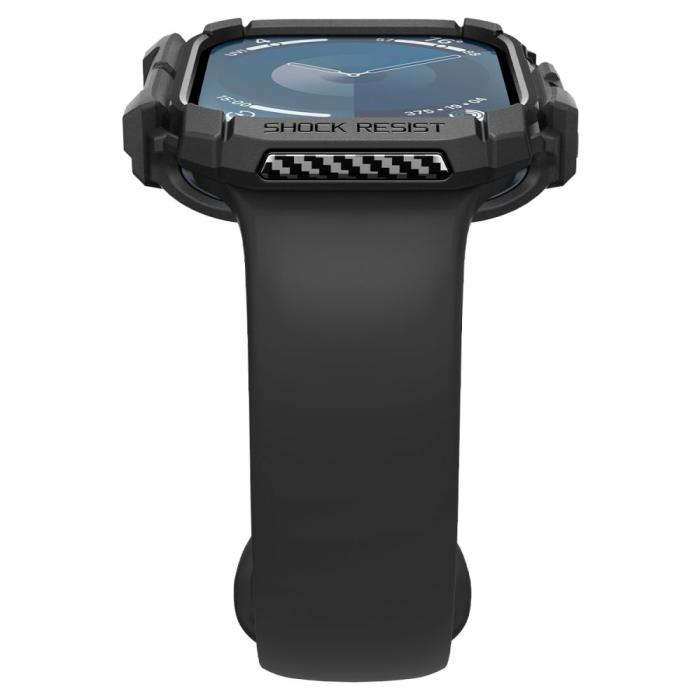 Bild 6, Spigen Spigen Apple Watch 11/10 46 mm Skal Rugged Armor Matt Svart