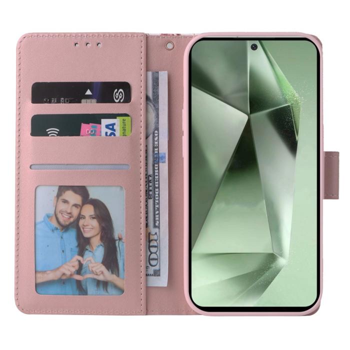 Bild 2,  Samsung Galaxy S24 FE Fodral Marmor Rosa