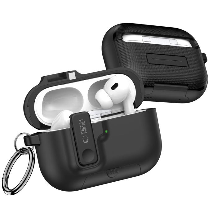 Bild 3, Tech-Protect Tech-Protect AirPods Pro 3 Skal Slim Hook Svart