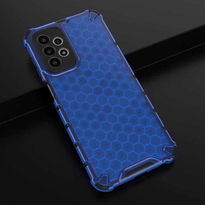 Bild 3,  Samsung Galaxy A23 5G Skal Honeycomb Shockproof Blå
