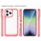  iPhone 14 Pro Max Skal Akryl/TPU Transparent/Röd