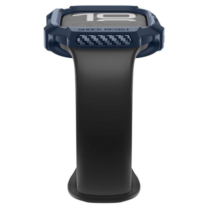 Bild 5, Spigen Spigen Apple Watch 11/10 42 mm Skal Rugged Armor Navy Blue