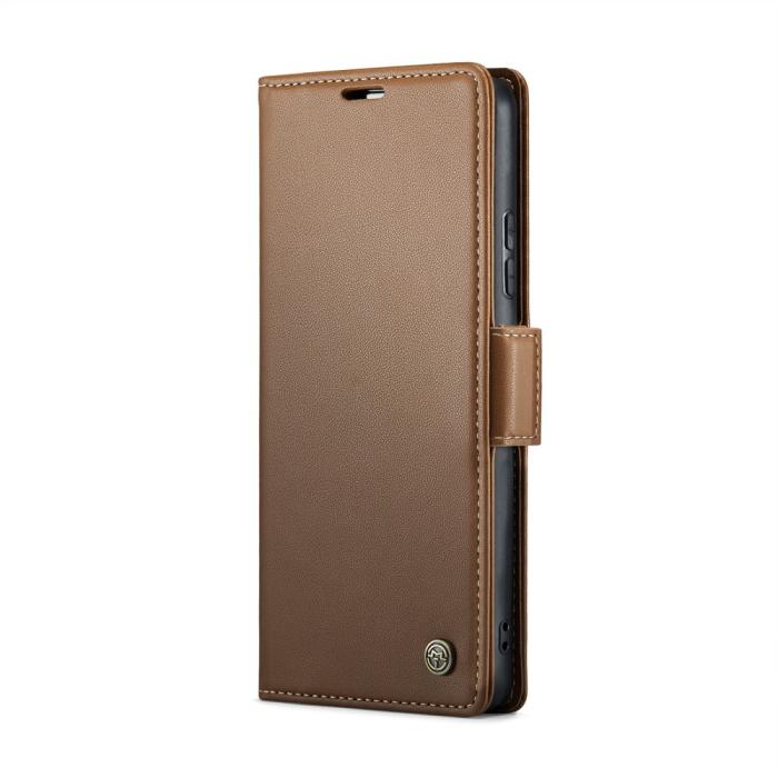 Bild 2, CASEME CASEME Redmi Note 14 Pro/Pro Plus 5G Fodral RFID Läder Brun