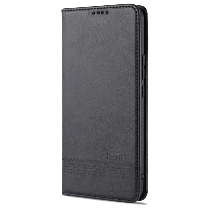 Bild 2, AZNS Xiaomi Mi 11 - AZNS Läder Flip Fodral - Svart
